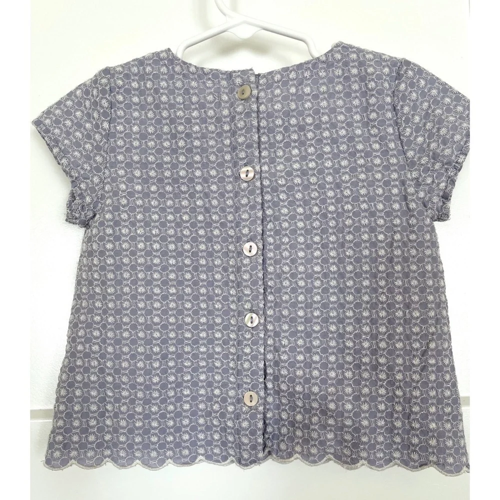 Gymboree Eyelet lined Top and shorts top 2T, shorts 18-24 mos
